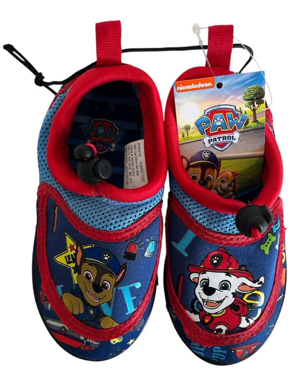 Nickelodeon Paw Patrol Toddler Kids Blue Water Shoes Size 7-8 Summer Beach NWT
